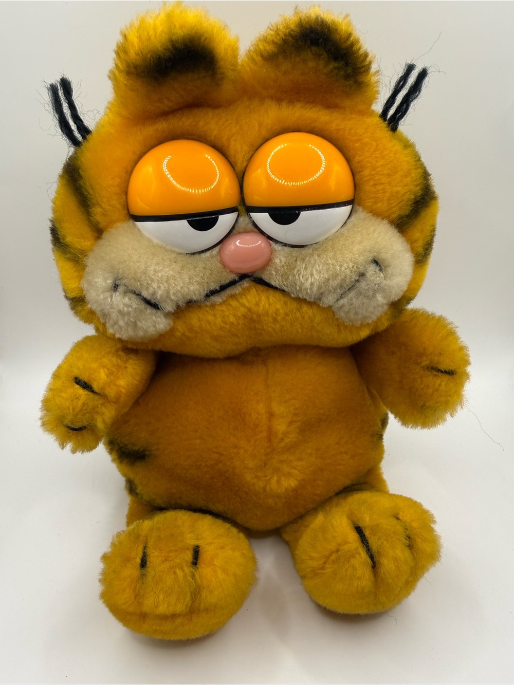 Vintage Garfield Plush Toy - 1998. Orange Fuzzy Cat Rare